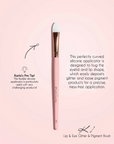 Lip & Eye Glitter & Pigment Silicone Brush