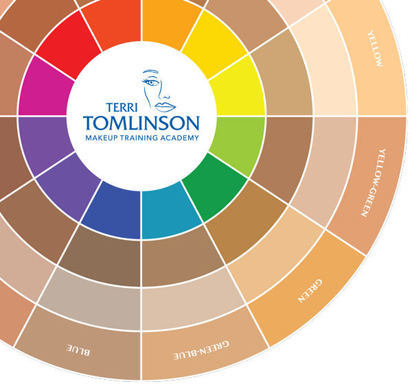 Flesh Tone Color Wheel da Terri Tomlinson, roda das cores