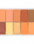 Palette of 10 concealers/foundations