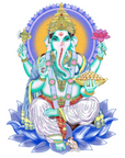 Ganesha Green Tattoo