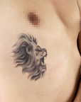 Realistic Roaring Lion Tattoo